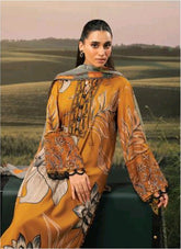 Mbasics by Maria B | Fall 2025 Unstitched Luxury 3-Piece Collection | Digital Print & Organza Embroidery 08-A